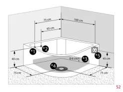 AcquaVapore AquaVapore Dampfdusche Whirlpool Dusche Duschkabine K70-WS-EH-EC 150x150cm< Einhebelmischer