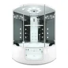 AcquaVapore AquaVapore Dampfdusche Whirlpool Dusche Duschkabine K60-SW-EH-EC-SC 140x140cm< Einhebelmischer