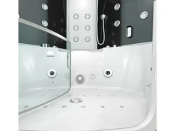 AcquaVapore AquaVapore Dampfdusche Whirlpool Dusche Duschkabine K60-SW-EH-EC 140x140cm< Einhebelmischer