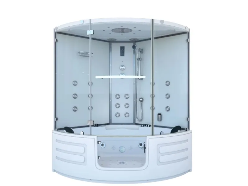 AcquaVapore Einhebelmischer<AquaVapore Dampfdusche Whirlpool Dusche Duschkabine K70-WS-EH-EC-SC 150x150cm