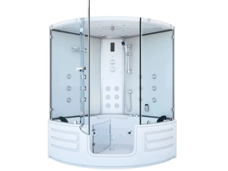 AcquaVapore Einhebelmischer<AquaVapore Dampfdusche Whirlpool Dusche Duschkabine K70-WS-EH-EC-SC 150x150cm