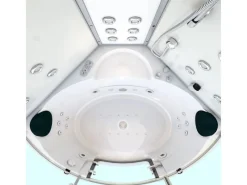 AcquaVapore Einhebelmischer<AquaVapore Dampfdusche Whirlpool Dusche Duschkabine K70-WS-EH-EC-SC 150x150cm