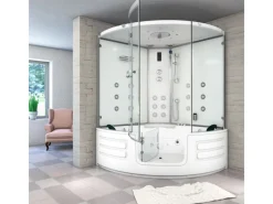 AcquaVapore Einhebelmischer<AquaVapore Dampfdusche Whirlpool Dusche Duschkabine K70-WS-EH-EC-SC 150x150cm