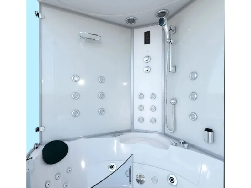 AcquaVapore Einhebelmischer<AquaVapore Dampfdusche Whirlpool Dusche Duschkabine K70-WS-EH-EC-SC 150x150cm