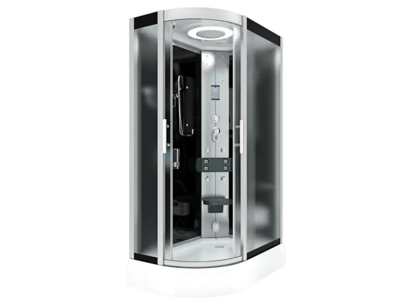 Outlet AcquaVapore AquaVapore Dusche Duschkabine D60-73M2L-EC Duschtempel Sauna 120x80 cm