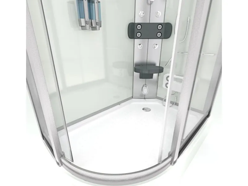 Discount AcquaVapore AquaVapore Dusche Duschkabine D60-70T2L Duschtempel Sauna 120x80 cm
