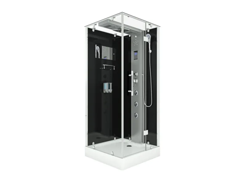 AcquaVapore Einhebelmischer<AquaVapore Duschkabine Komplettdusche D38-03R0 Fertigdusche Dusche 80x80 cm