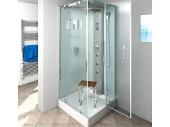AcquaVapore Einhebelmischer<AquaVapore Duschkabine Komplettdusche D38-00R0 Fertigdusche Dusche 80x80 cm