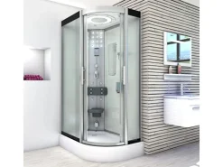 AcquaVapore AquaVapore Duschkabine Komplettdusche Fertigdusche Dusche D60-70M0R-EC 80x120 cm< Einhebelmischer