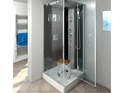 AcquaVapore Einhebelmischer<AquaVapore Duschkabine Komplettdusche D38-23R0 Fertigdusche Dusche 100x100 cm
