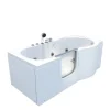 AcquaVapore AquaVapore Seniorenwanne mit Tür Whirlpool S12-EH-WP-L Badewanne 170x85cm< Einhebelmischer