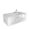 AcquaVapore Einhebelmischer<AquaVapore Whirlpool Seniorenwanne mit Tür S17-EH-WP-L 150x75cm