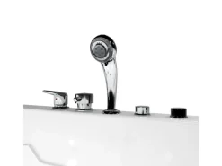 AcquaVapore Einhebelmischer<AquaVapore Whirlpool Seniorenwanne mit Tür S17-EH-WP-L 150x75cm