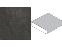 Outlet Arbeitsplatte 90 cm x 2,9 cm Meterware Bronzit Schwarz