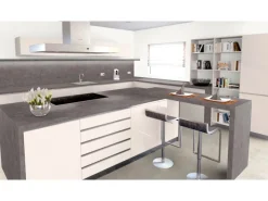Einbauküchen<Arbeitsplatte Metall Versicolour 60 cm x 3,9 cm Meterware