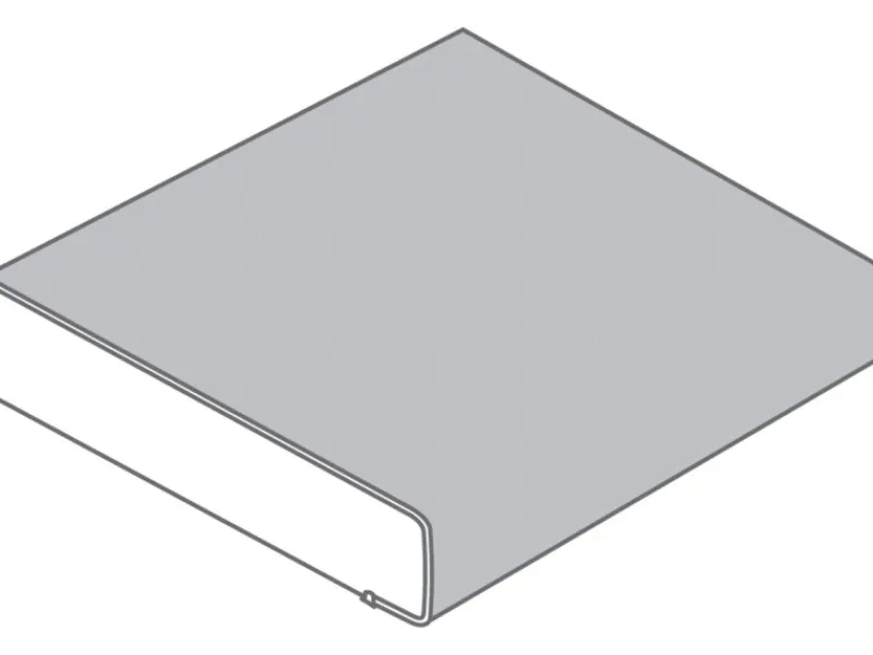 Einbauküchen<Arbeitsplatte Metall Versicolour 60 cm x 3,9 cm Meterware