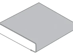 Outlet Arbeitsplatte 60 cm x 2,9 cm Meterware Schiefer Dunkel
