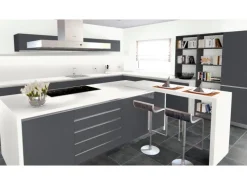 Arbeitsplatte Weiß 60 cm x 3,9 cm Meterware< Kücheninseln|Küchenrückwände