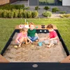 Clearance AXI Kelly Sandkasten mit Spielküchenzeile Anthrazit - Braun 180 x 115 x 22 cm