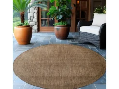 Ayyildiz Outdoor-Teppich Giza 1410 200 cm x 200 cm Braun