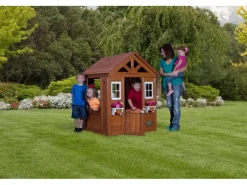 Backyard Discovery Herde<Backyard Spielhaus Timberlake aus Zedernholz 107 cm x 117 cm inkl. Zubehör