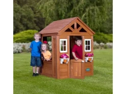 Backyard Discovery Herde<Backyard Spielhaus Timberlake aus Zedernholz 107 cm x 117 cm inkl. Zubehör