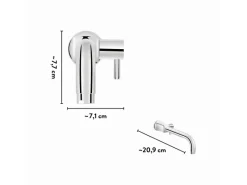 baliv Kaltwasserventil KV-4071 Chrom< Wandauslaufventil|Einhebelmischer