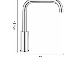 baliv Einhebelmischer<Küchenarmatur KI-1150 Chrom