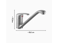 Sale baliv Küchenarmatur KI-5095 Chrom Satiniert