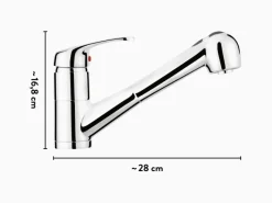 Clearance baliv Küchenarmatur KI-5091 Chrom