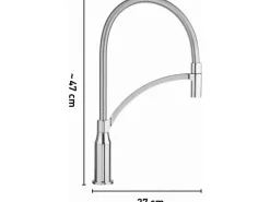 Outlet baliv Küchenarmatur KI-1090 Chrom