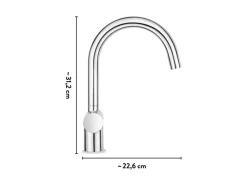 Hot baliv Küchenarmatur KI-5151 Chrom