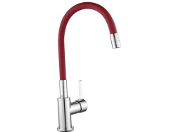 baliv Einhebelmischer<Küchenarmatur KI-1823 Chrom-Rot