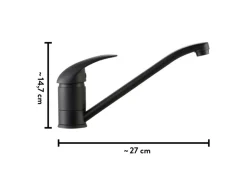 Discount baliv Küchenarmatur KI-1520 Schwarz Matt