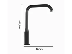 Clearance baliv Küchenarmatur KI-1780 Schwarz-Matt