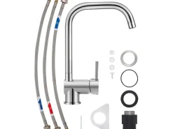 New baliv Niederdruck-Küchenarmatur KI-1060 N Chrom
