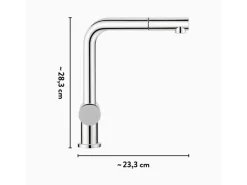 Sale baliv Niederdruck-Küchenarmatur KI-1050 N Chrom