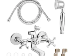 baliv Zweigriffarmatur<Wannenarmatur WA-5040 Chrom