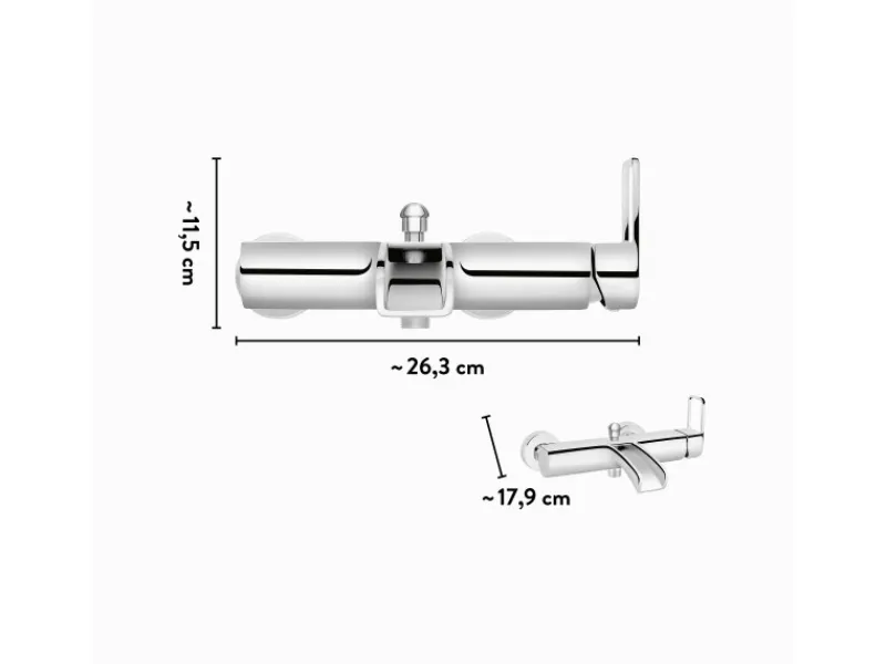 New baliv Wannenarmatur WA-2510 Chrom