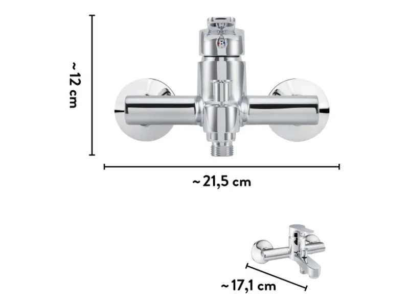 Outlet baliv Wannenarmatur WA-5750 Chrom