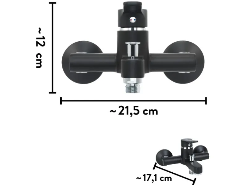 baliv Einhebelmischer<Wannenarmatur WA-5760 Matt