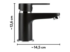 baliv Einhebelmischer<Waschtischarmatur WT-5891 Einhebel Schwarz-Matt