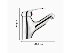 baliv Einhebelmischer<Waschtischarmatur WT-5091 Chrom
