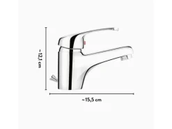 baliv Einhebelmischer<Waschtischarmatur WT-5090 Chrom