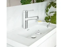 baliv Waschtischarmatur WT-680 mit Handbrause Einhebel Verchromt< Einhebelmischer