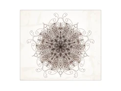 Outlet Banjado Herdabdeckplatte Glas 1 Teilig 60x52CM Schneidebrett Herdabdeckung Mit Motiv Mehendi