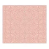 Banjado Herdabdeckplatte Glas 2 Teilig Je 30x52CM Schneidebrett Herdabdeckung Mit Motiv Rosa Arabesque< Herde|Kochfelder
