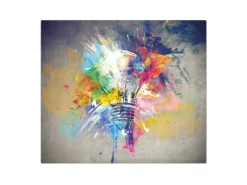 Outlet Banjado Herdabdeckplatte Glas 1 Teilig 60x52CM Schneidebrett Herdabdeckung Mit Motiv Idee