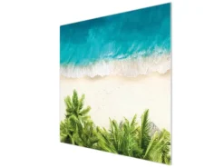 Banjado Herdabdeckplatte Glas 1 Teilig 60x52CM Schneidebrett Herdabdeckung Mit Motiv Strandtag< Herdabdeckungen|Kochfelder