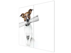 Hot Banjado Herdabdeckplatte Glas 2 Teilig Je 30x52CM Schneidebrett Herdabdeckung Mit Motiv Business Day